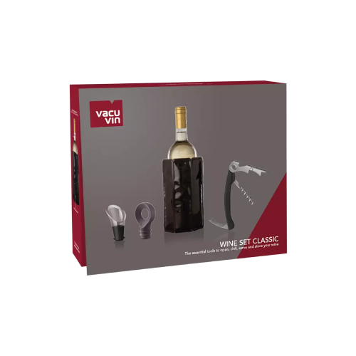SET 4 ACCESORIOS VINO VACU VIN